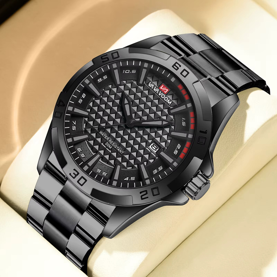 VA VA VOOM Armbanduhr Quarz, Edelstahl, Datum, Herren - Bild 3