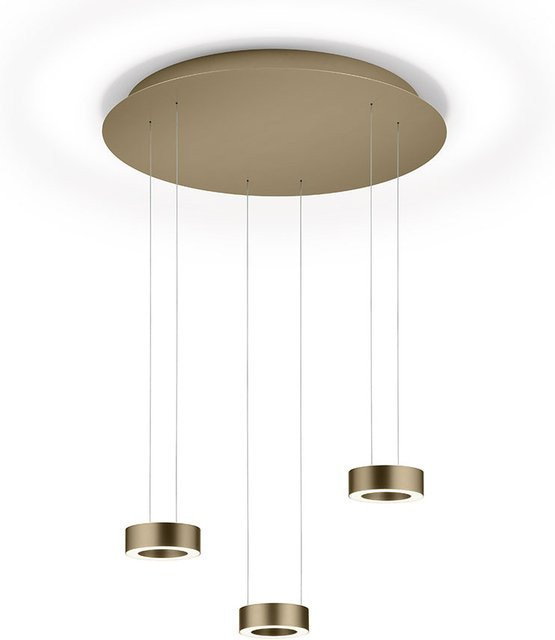 Knapstein Zera-Rondo LED-Pendelleuchte in Bronze, dimmbar und höhenverstellbar - Bild 1