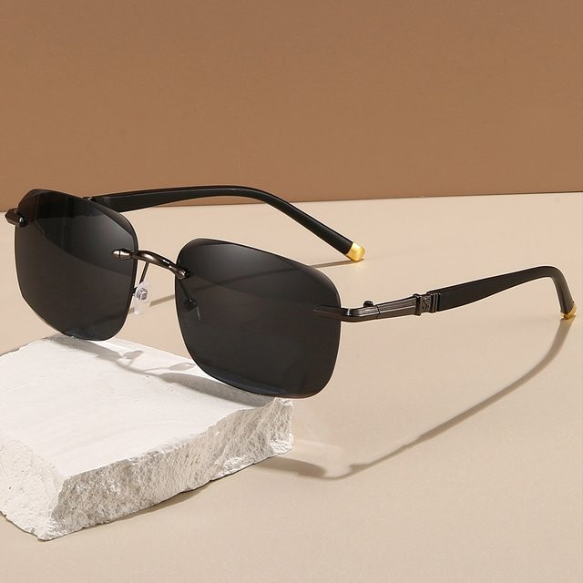 GM LUMIAS Sonnenbrille, randlos, quadratisch, Metall, Unisex - Bild 1