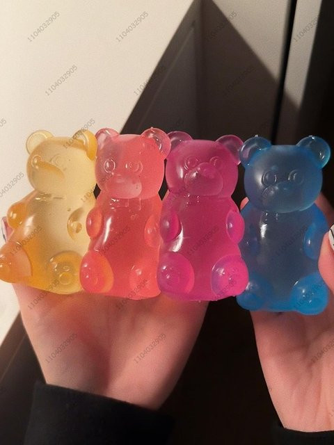 Bunte Gummibärchen-Fudge-Quetschspielzeug, Fidget-Handentspannungsspielzeug - Bild 1