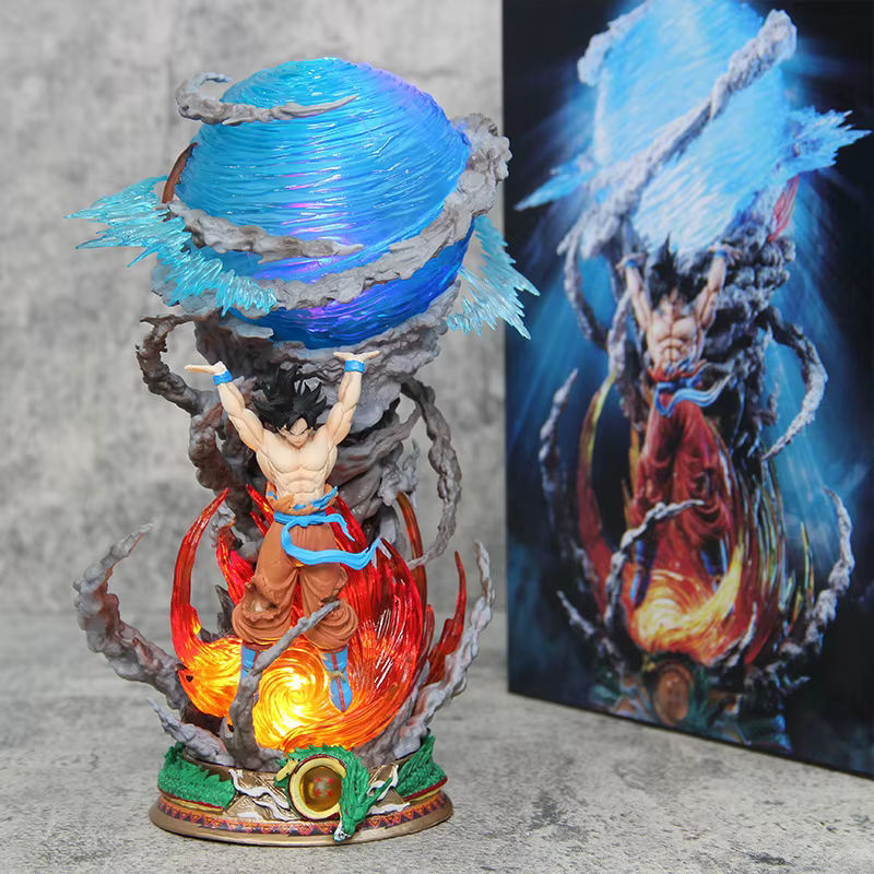 Bandai Dragon Ball Super Saiyan Goku Figur mit Herculean Energy Ball in mehrfarbig Ausführung aus Kunstharz - Bild 2