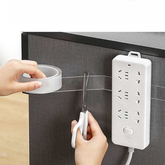 Secretless Nano-Klebeband transparent doppelseitig wasserdicht und hochviskos aus Acryl - Bild 1