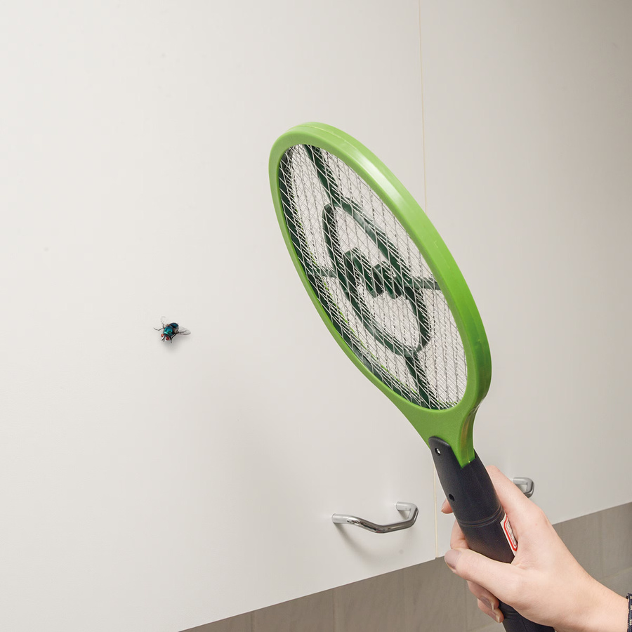 Gardigo Elektrische Fliegenklatsche Bzzz 25154 Stromgitter Mücken-Tennis Schwarz, L x B x H: 46,0 x 18,5 x 3,5 cm - Bild 2
