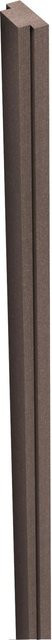 GroJa Solid Steckzaun Pfostenabdeckleiste aus WPC in Braun, B: 2,9 cm, T: 1,5 cm, H: 190 cm - Bild 1