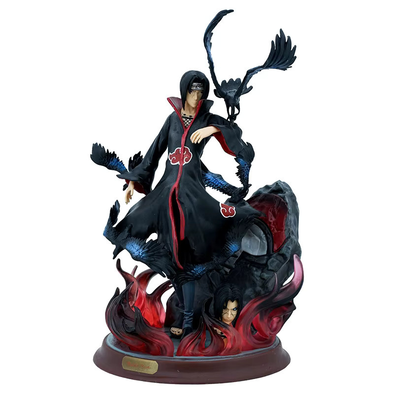 Bandai Naruto Anime Akatsuki Uchiha Itachi mit Krähe, Action Figure Statue, 25 cm - Bild 2