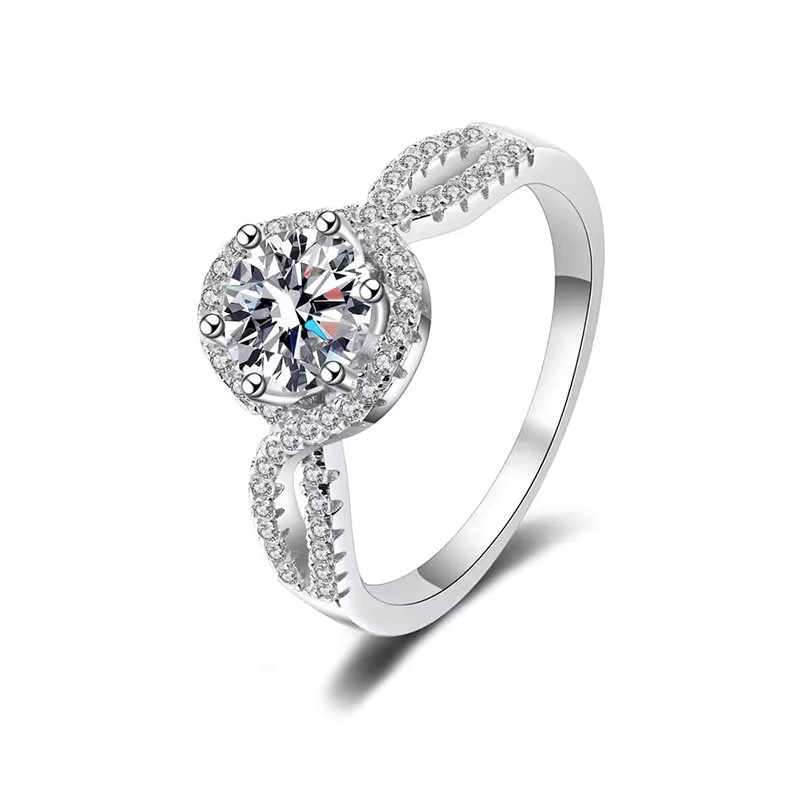 Huitan Bling Ringe, Zirkonia, Silber, Damen - Bild 4