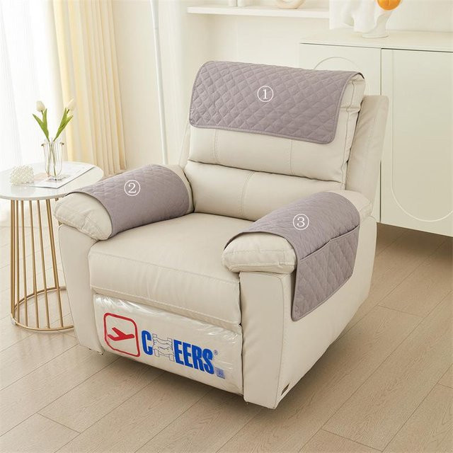 Rutschfeste Liegesofamatte von Household supplies MH aus Polyester, schmutzabweisender und wasserabweisender Sessel-Sofabezug mit Armlehnentuch, einfarbig und waschbar - Bild 1
