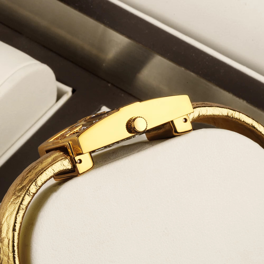 YaLaLuSi Armbanduhr Quarz, Gold, Diamantbesetzt, Damen - Bild 3