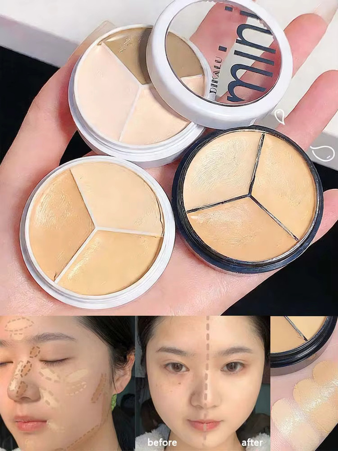 DIKALU Concealer Palette, 3 Farben, Unisex - Bild 5