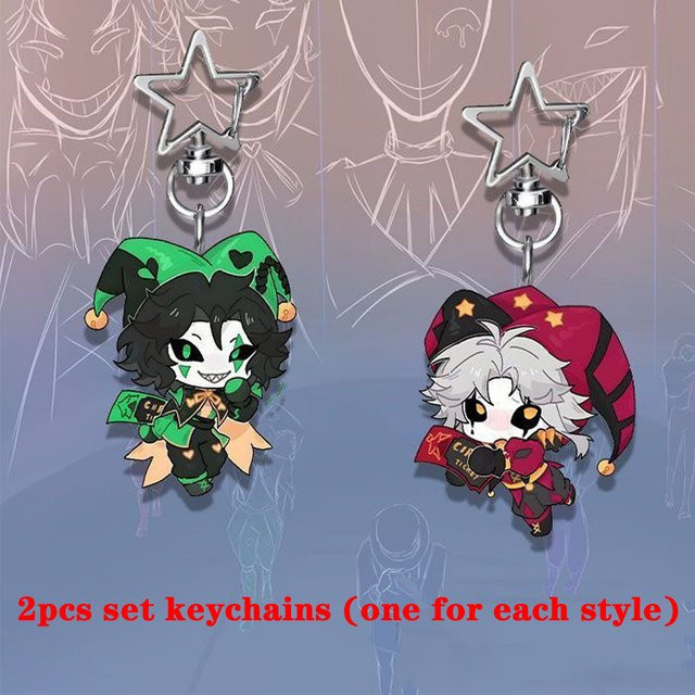 Hot Toys Zirkus Pierrot und Harlekin Schlüsselanhänger, 2-teiliges Set - Bild 1
