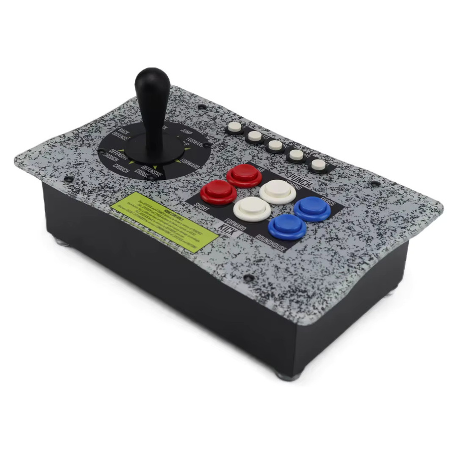 FightBox R8-SF2 Retro-Spielcontroller im amerikanischen Street Fighter Layout mit RP2040 Breakout-Board für PC, PS4 und Nintendo Switch, Multicolor - Bild 2