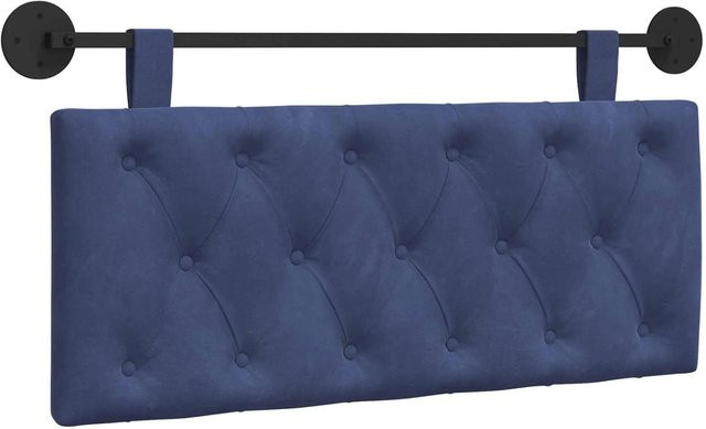 vidaXL Wandmontiertes Polsterpaneel aus Samt in Polizeiblau, B/H/T: 110 x 55 x 7 cm - Bild 1