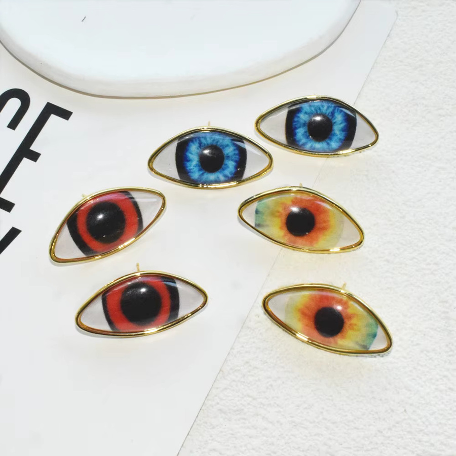 Nunqiao Ohrstecker, Resin-Eyes-Stil, Damen - Bild 2