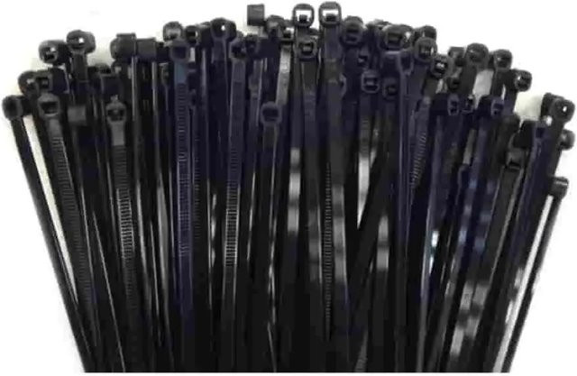 Klasebo Kabelbinder aus Nylon in Schwarz, 100 Stück, UV-beständig, Länge: 370 mm, Breite: 4,8 mm - Bild 1