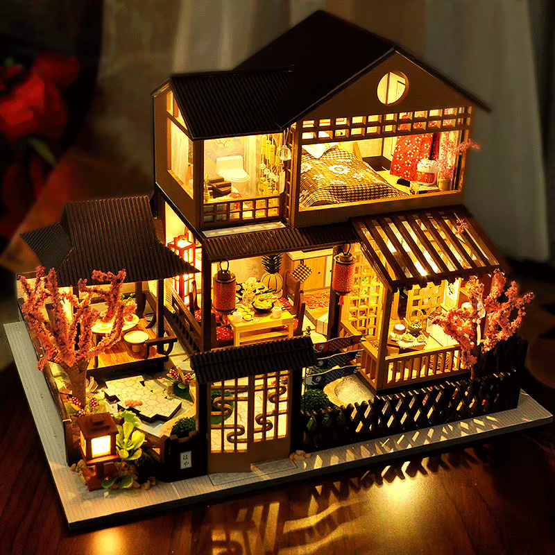 Battoom DIY Mini 3D Puzzles Holz Puppenhaus, Holz, Fantasy - Bild 2