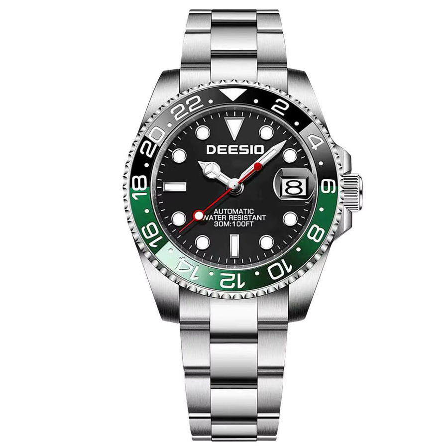 Deesio Armbanduhr, Automatik, Edelstahl, Schwarz, Herren - Bild 7