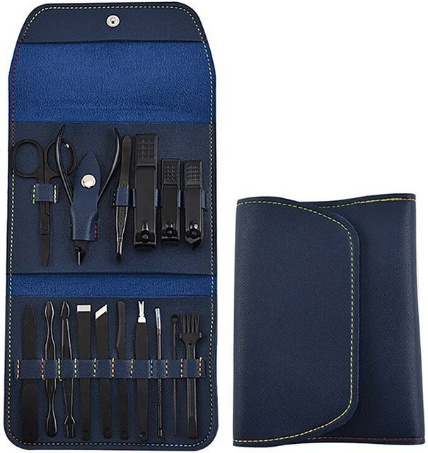 TPFBeauty Maniküre- & Pediküre-Set, 16-teilig, Blau, Unisex - Bild 1