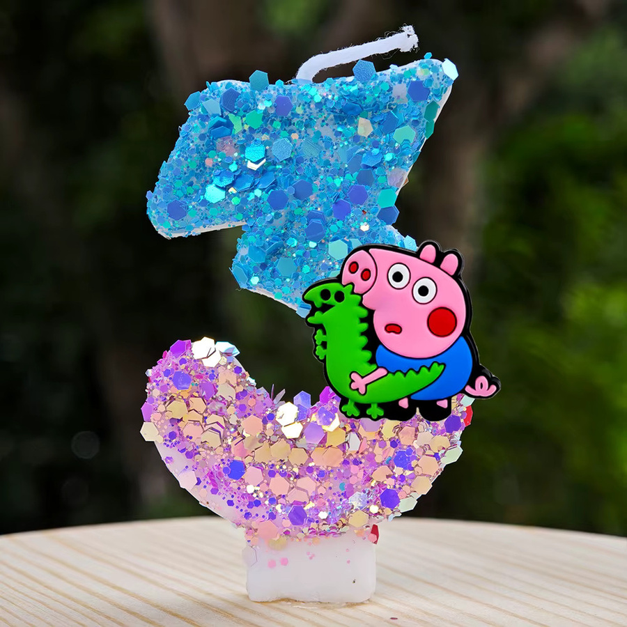 Hasbro Peppa Pig Geburtstagskerzen für Tortendekoration, Mehrfarbig - Bild 2
