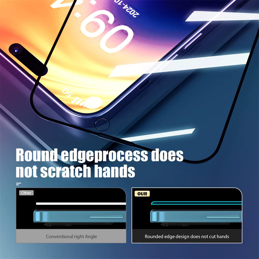 3er-Set stoßfeste Displayschutzfolien aus gehärtetem Glas für OnePlus 15R 15 10T 8T 13T 9R 9 Nord 5 4 6 in Transparent - Bild 5