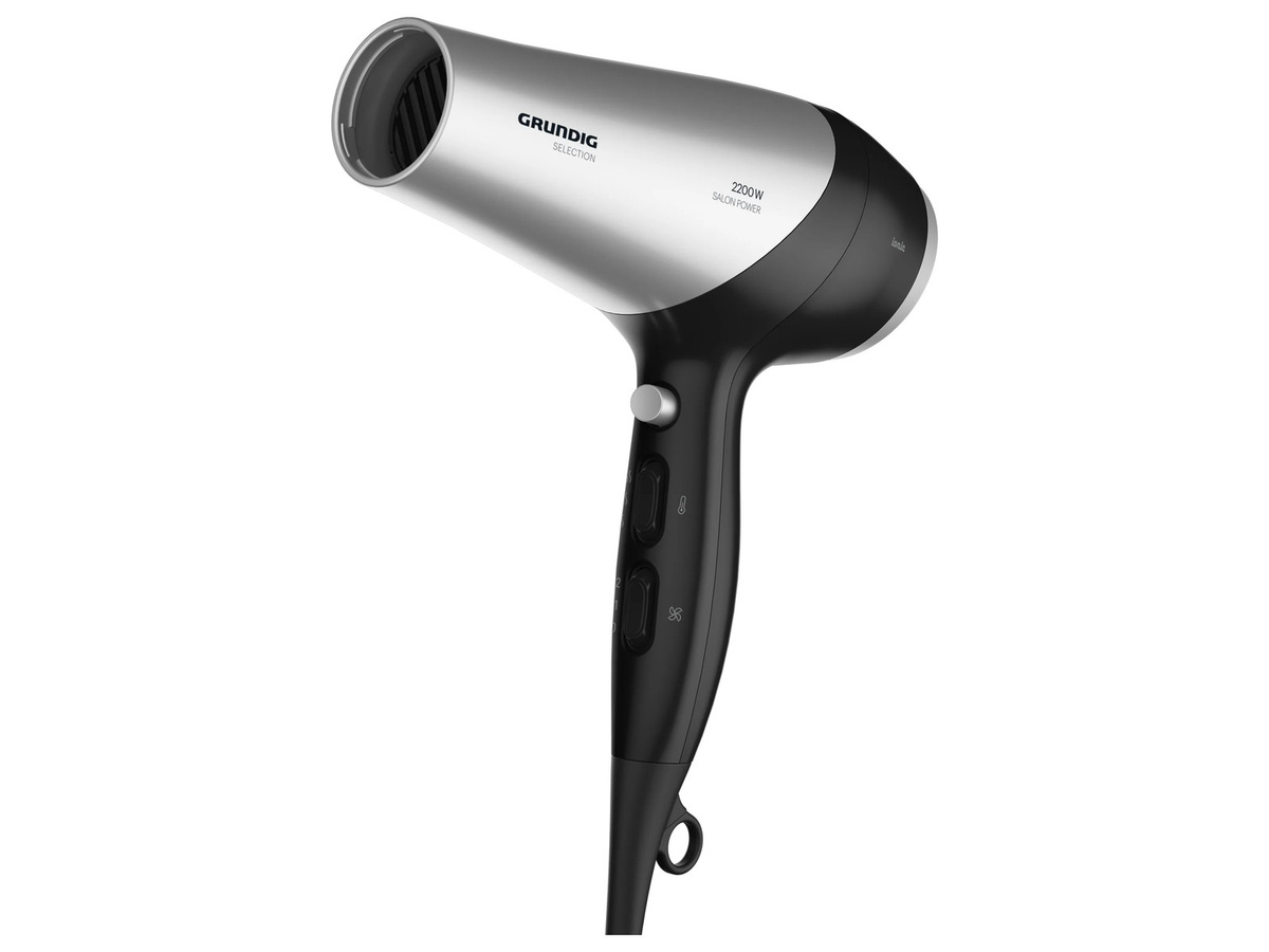 Grundig Ionic-Haartrockner HD 6080 B, 2200W, Schwarz-Silber - Bild 2