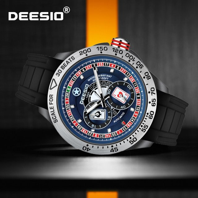 Deesio Armbanduhr Kohlefaser, Automatik, Herren - Bild 1
