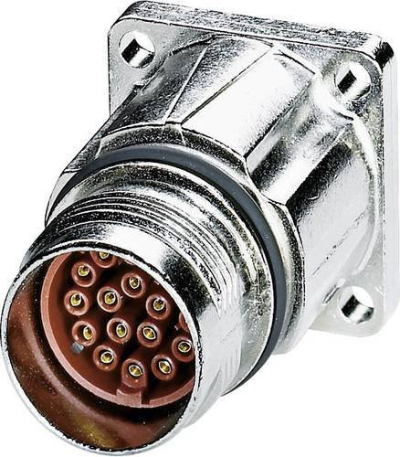 Phoenix Contact M17 Compact Gerätesteckverbinder ST-17S1N8AWQ00S Vorderwandmontage Silber - Bild 1
