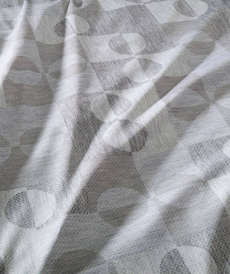 Fleuresse Mako-Satin Bettwäsche Mosaik Beige Silber Wende Design B/H: 135 x 200 cm - Bild 1