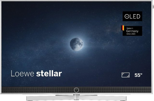 Loewe Stellar 55 dr+ (vi) OLED TV in Silver mit Alu Brushed Finish - Bild 1