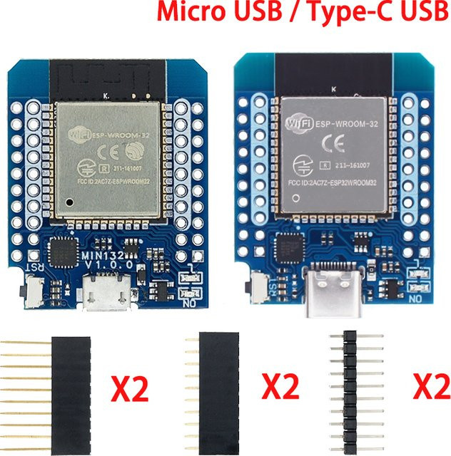 AITEWIN ROBOT D1 Mini ESP32 Entwicklungsboard mit WiFi und Bluetooth via USB-C - Bild 1
