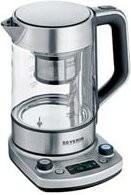 Severin Wasserkocher WK 3422 Teemaschine aus Edelstahl in Schwarz und Silber gebürstet - Bild 2