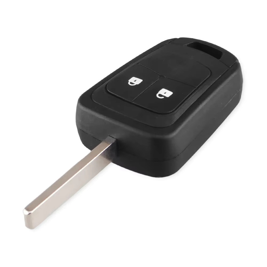 KEYYOU Fernbedienung Auto Schlüssel Hülle für Opel Vauxhall Astra J Insignia Zafira Mokka und Chevrolet Aveo Cruze Camaro Sonic Malibu in Schwarz - Bild 2