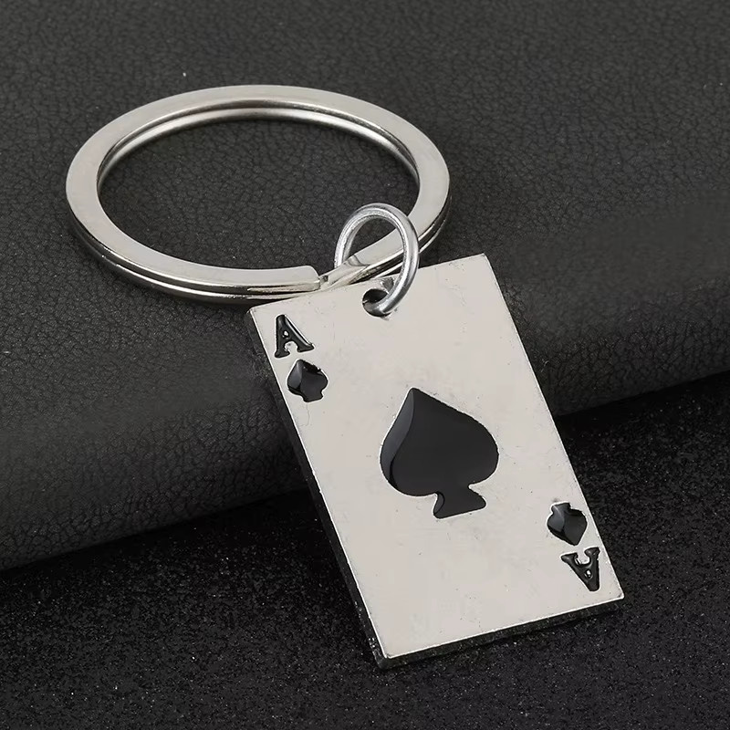 Noter Poker Anhänger, Edelstahl, Schwarz, Unisex - Bild 2