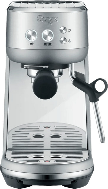 Sage Bambino Siebträgermaschine aus Edelstahl in Silber mit Thermoblock, PID-Steuerung und Pre-Infusion - Bild 1