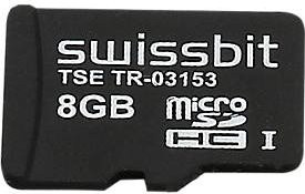Swissbit TSE-Speicherkarte MicroSD für Olympia Registrierkassen CM-941, CM-941F, CM-942, CM-942F, Touch-200 und CM911 inklusive 3-Jahres-Lizenz in Schwarz - Bild 1