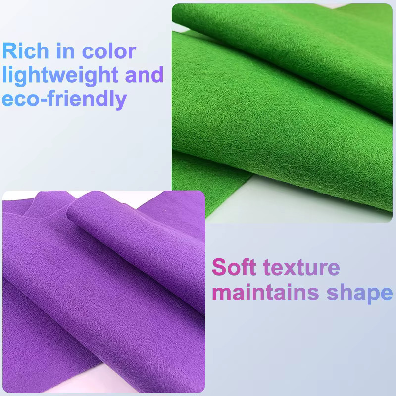 10 Stück weiche Filzstoffplatten in Multicolour für Patchwork und Heimwerkerarbeiten, B: 91,0 cm, H: 20,0 cm, Tiefe: 0,14 cm - Bild 4