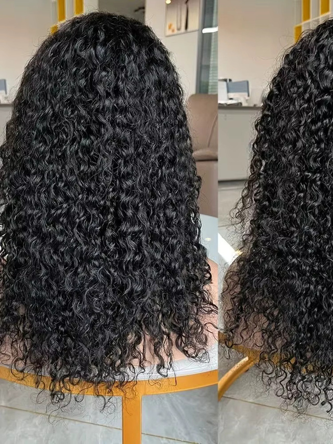 UVEOUS 3-in-1 Lockige Stirnband-Halbperücke aus Echthaar, Damen - Bild 7