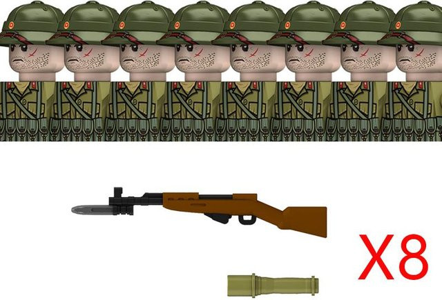 Yiran toy MOC WK2 Der Vietnamkrieg Militärsoldaten Bausteine, ab 14 Jahren - Bild 1