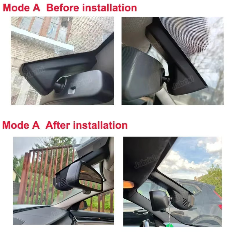 Melladen Mustache Wifi Dashcam 4K 2K in Schwarz für BMW F07 F10 F15 F20 F21 F22 F23 F25 F26 F30 F31 F32 F33 F34 F36 F39 F45 - Bild 2