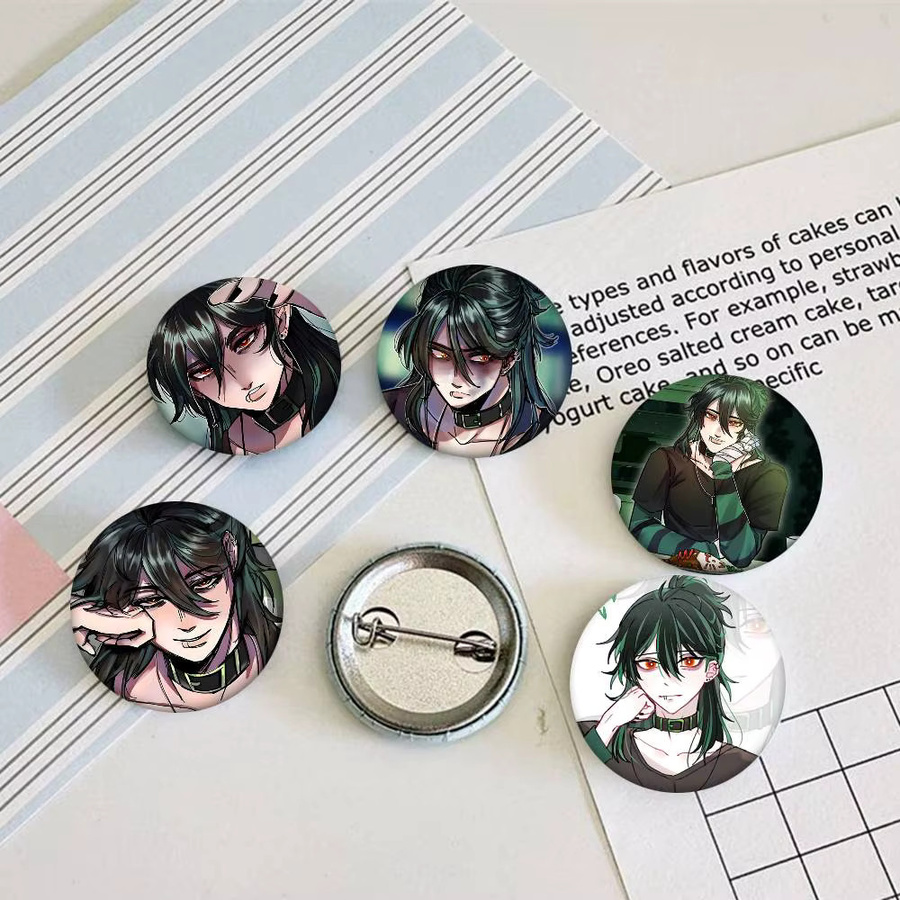 Bilibili Abzeichen-Brosche, runde Emaille-Pins - Bild 2
