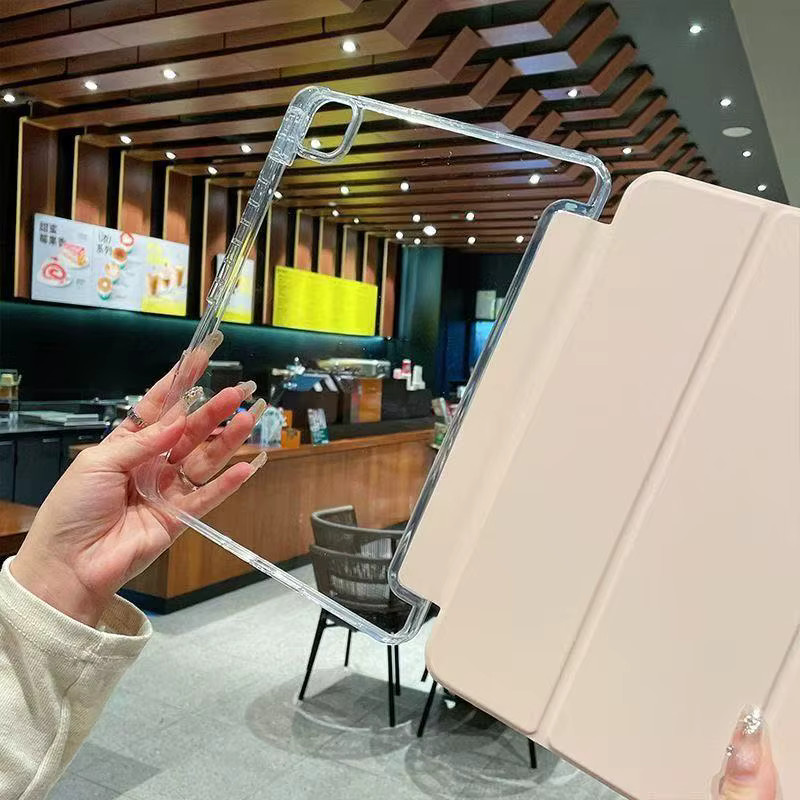 Lenovo Tab M11 TB330FU Hülle mit Stifthalter und Klappständer aus Acryl, transparente Hartschale für Xiaoxin Pad 2024, 11 Zoll - Bild 3