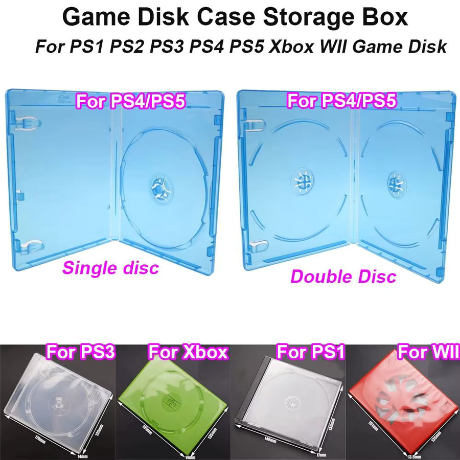 Transparente CD-Schutzhülle aus Kunststoff als Ersatz für PS1 PS2 PS3 PS4 PS5 und Xbox sowie WII - Bild 3