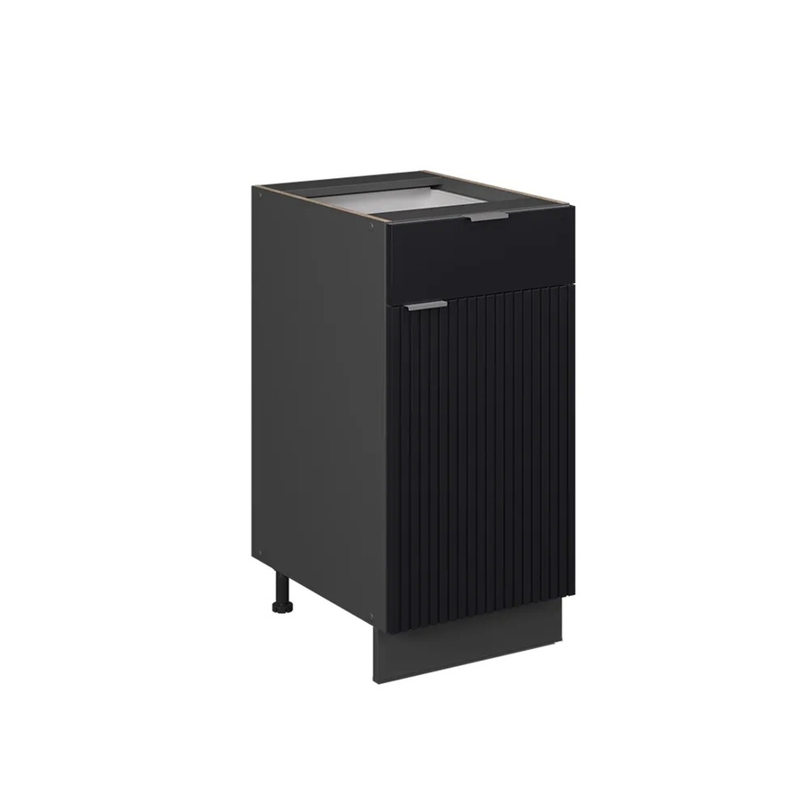 Vicco Schubunterschrank Fame-Line Anthrazit Schwarz Gestreift Breite: 40 cm ohne Arbeitsplatte - Bild 3