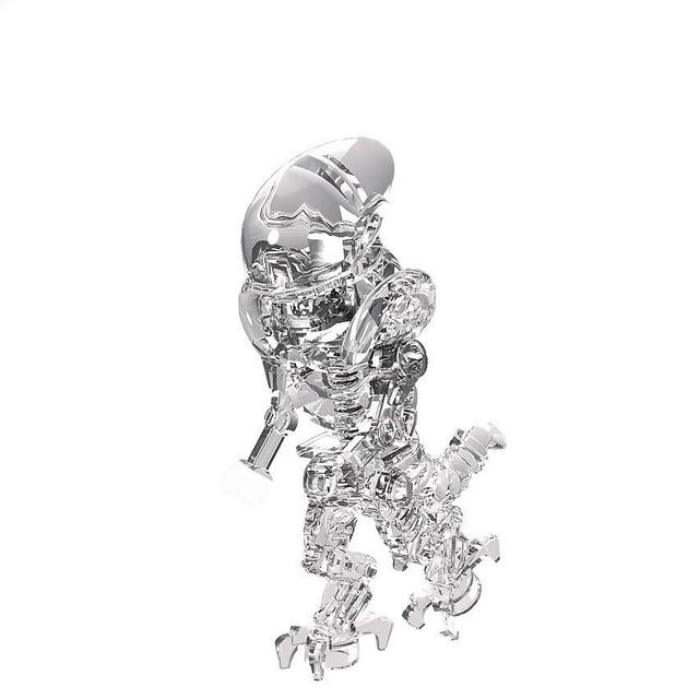 Disney Alien Baustein Puppe, Weltraum, Weiß - Bild 1