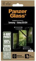 PanzerGlass ECO Matrix Bildschirmschutz mit Sichtschutzfilter und 4-Way Ultra-Wide Fit für Samsung Galaxy S25, transparent - Bild 1