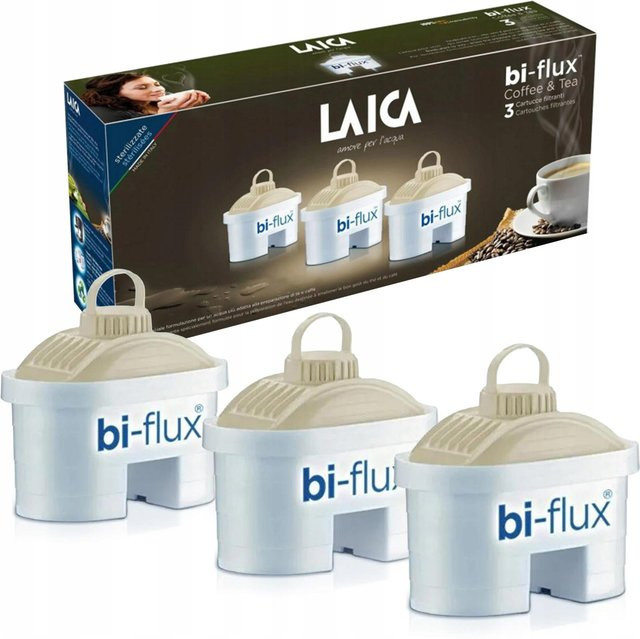 Laica Kaffee- und Teewasserfilter, 3 Stück, Weiß, passend für Filterkannen - Bild 1