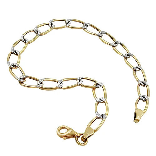 SIGO Armband Weitpanzer, bicolor Gold, 375, Unisex - Bild 1