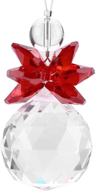 Tooarts K9 Kristall Sonnenfänger Hängeanhänger aus Glas in Grün, Rot und Transparent als geometrisches Ornament für Hochzeit und Weihnachtsdeko - Bild 1