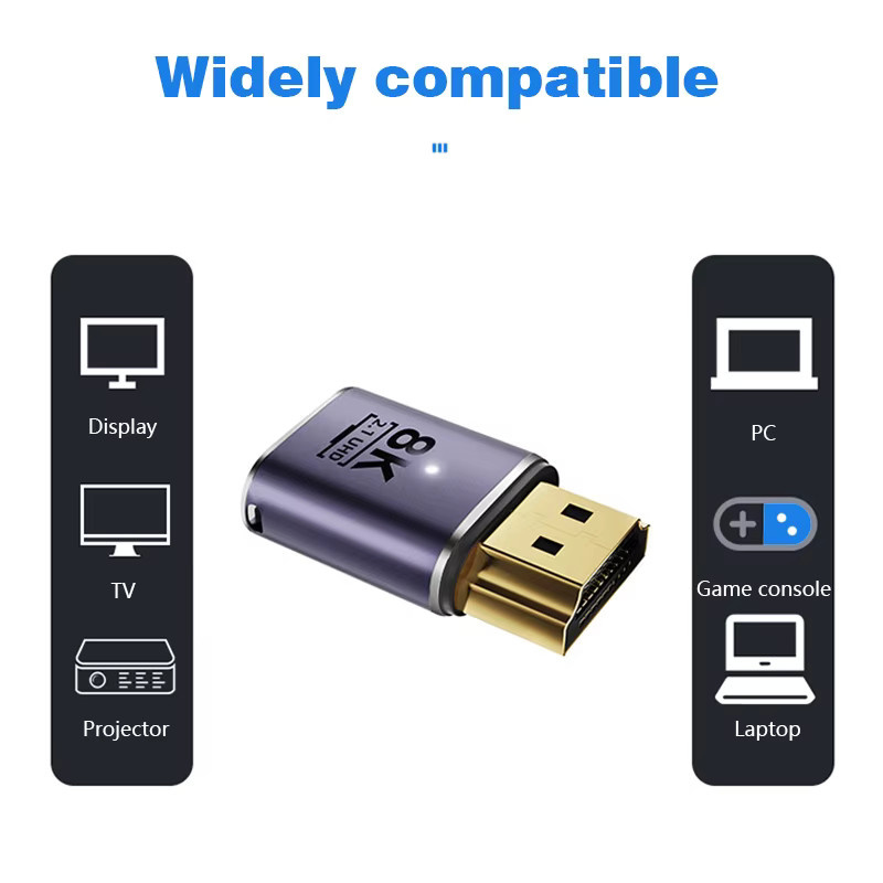 UGOURD Mini Micro HDMI zu HDMI 2.1 Konverter Adapter für 8K60Hz und 4K120Hz mit 48 Gbit/s für HDTV, Projektor, PS5 und Laptop - Bild 1