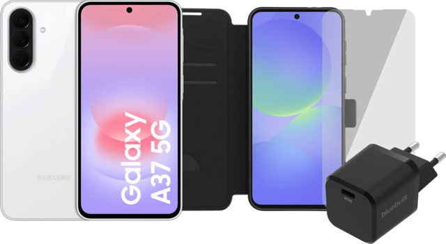 Samsung Galaxy A37 Smartphone 5G 128GB Weiß mit Zubehörset - Bild 1