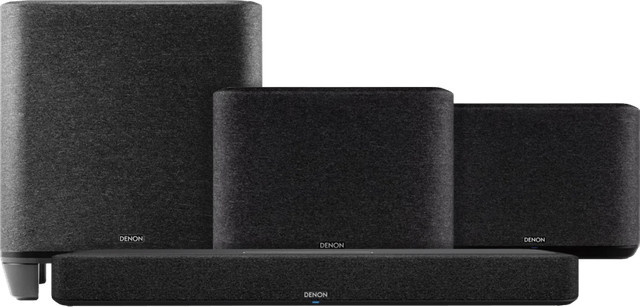 Denon Home Soundbar 550, Denon Home 250 Doppelpack und Denon Home Subwoofer Set in Schwarz mit Wi-Fi und Bluetooth - Bild 1
